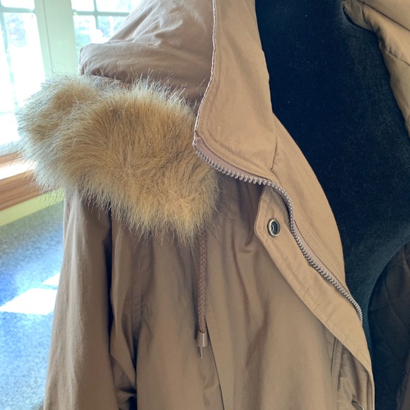 Taupe trench stadium jacket - Picture 3 of 7